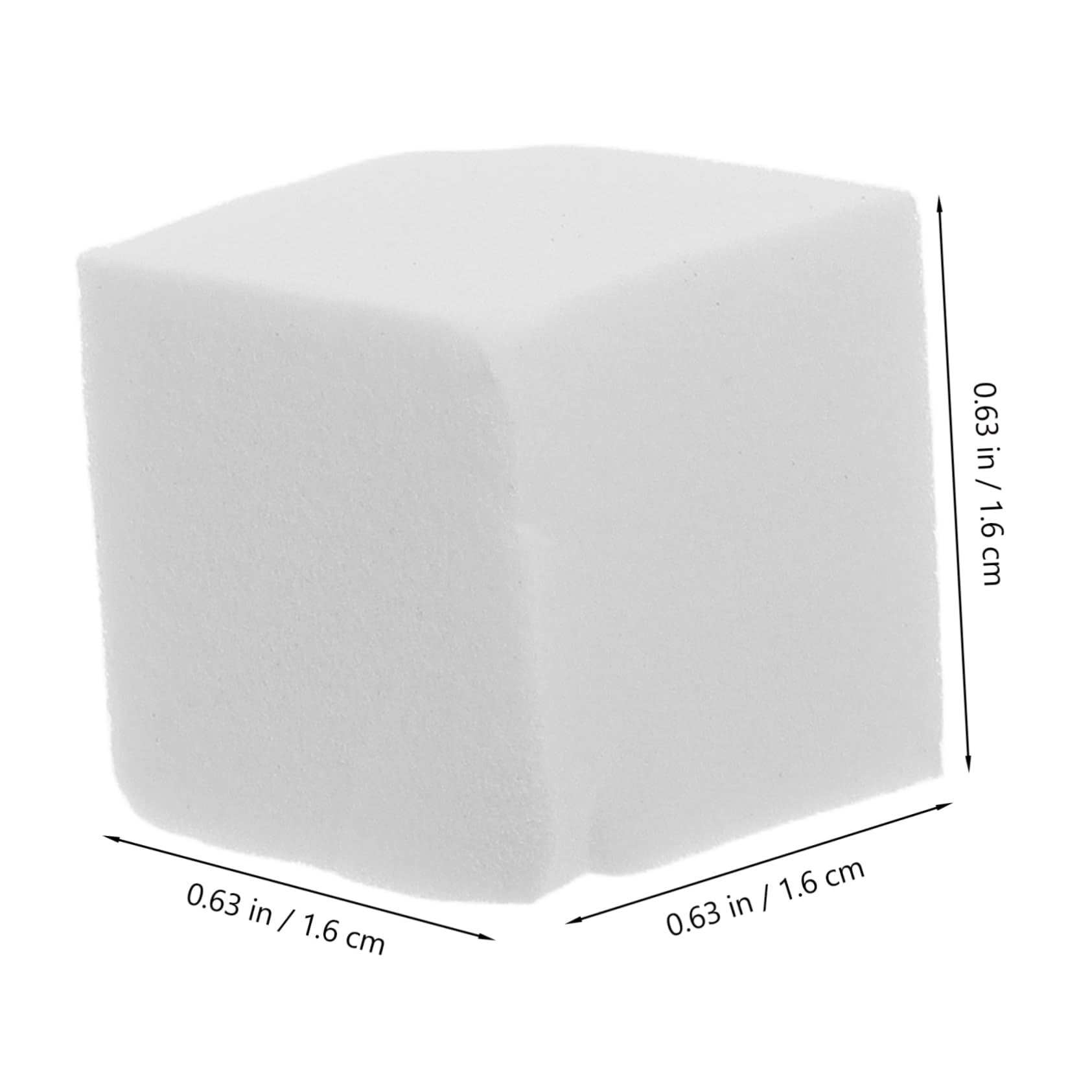 VALICLUD 50pcs Mini Makeup Sponge Blocks for Nail Art and Multi Sided Blending Sponges for Gradient Effects Non Stick Portable