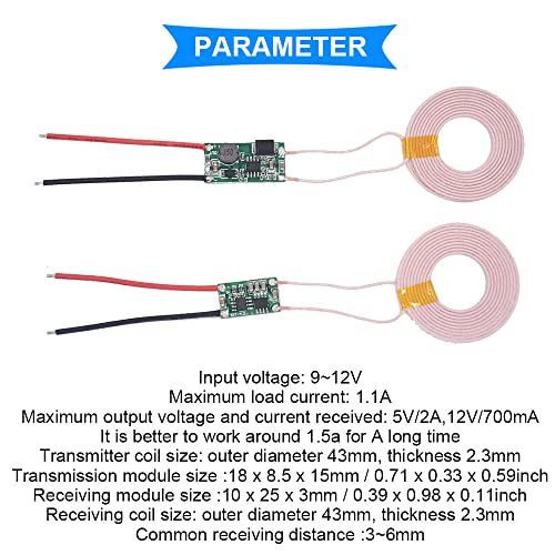 DAOKI 5V 2A Wireless Charger PCBA Circuit Board Receiver Module for Mobile Phone Quick Charge with Wireless Charger PCBA Coil Transmitter Module