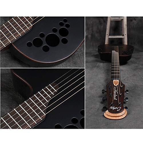 JTRHD Guitare Acoustique Folk Guitare Electric Box placage Grape Trou Ronde Retour Acoustique Guitare Acoustique pour Adultes et Enfants (Couleur : Black, Size : 41 inches) - Les Beatles, Paul McCartney, John Lennon, RIngo Starr, George Harrison JTRHD Guitare Acoustique Folk Guitare Electric Box placage Grape Trou Ronde Retour Acoustique Guitare Acoustique pour Adultes et Enfants (Couleur : Black, Size : 41 inches) – Image 4
