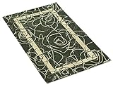  Confezioni Giuliana Tappeto 65X220 ciniglia Guida corridoio passatoia - modernariato Verde Bianco