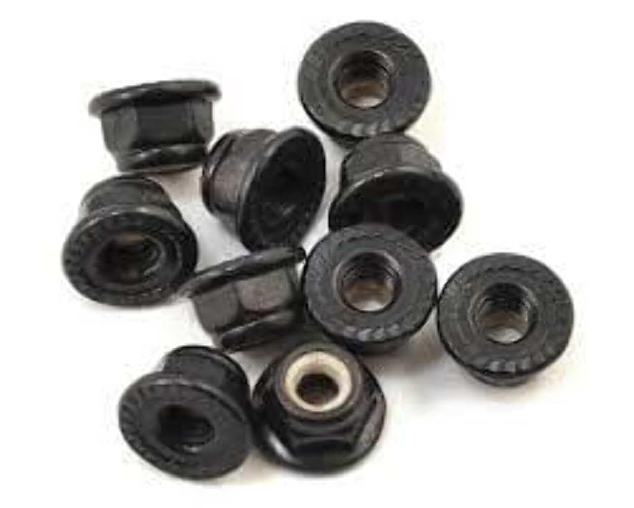 Amazon.com: Traxxas 8347 Nuts 4mm Flanged Nylon Locking Serrated