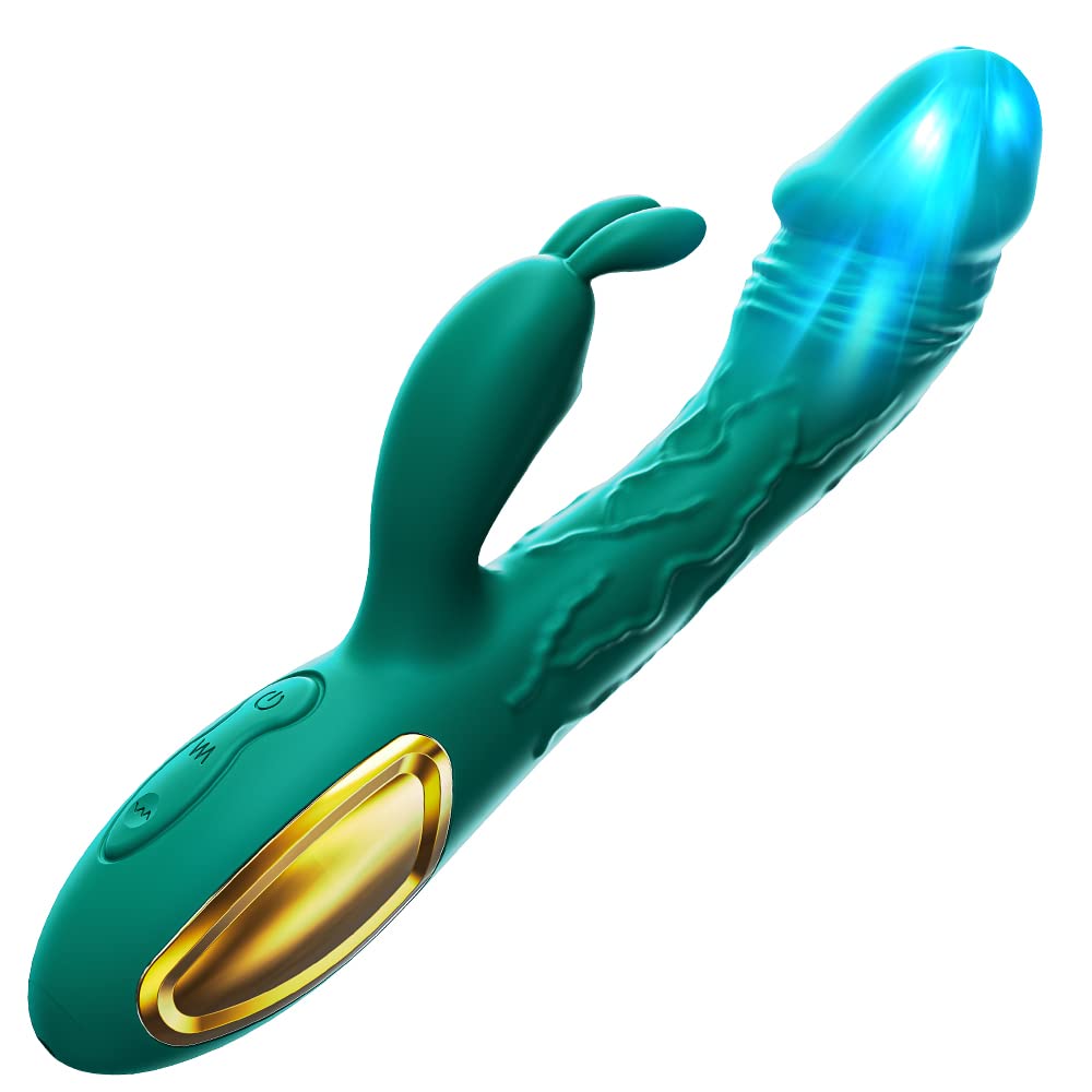 HUANXA Relax Machine Vibrat.o.r Vibrantoror for Women Rab.b.i.t S.ex S.t.imulator Adults Toys Vibrabrater Vibratorter Vibraters Dido Male Toys4Women Toys4couples Gift Tool 10 Mode Massage (Green)