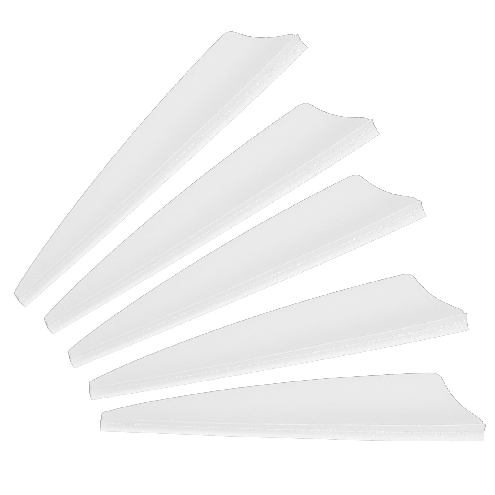 PATIKIL Arrows Vanes, 100 Pack 2.5 Inch Arrow Fletching Archery Arrow Feather Shield Fletch for DIY Target Shooting, White