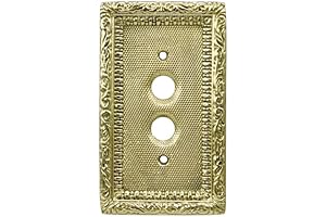 Elegant and Sophisticated Victorian Single Gang Push Button Switchplate Cover