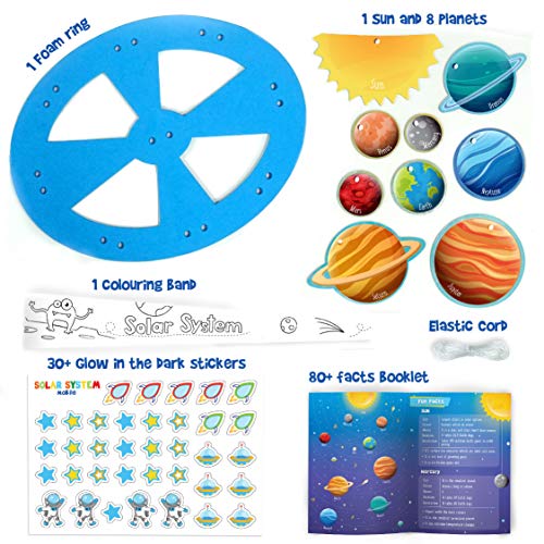 Image of Imagimake Mapology Solar System Mobile | Learning & Educational Toy | DIY Kit | Space Theme Return Gifts for Kids Age 5,6,7,8,9,10