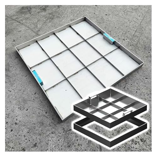 Stainless Steel Flush Mount Access Cover with Retractable Handle 12-43 Inch (14"x14" or 36x36cm) - Manhole Lid for Easy Access