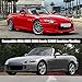 Waterproof Half Car Cab Cover Compatible with 1999-2009 Honda S2000 Roadster/Hardtop, 600D Oxford Cloth Heavy Duty Car Covers with Night Reflective Strip for Dust Snow Rain Protection