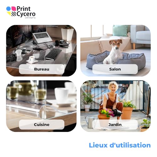 Film de table imperméable et lavable avec bord biseauté 45° - 6