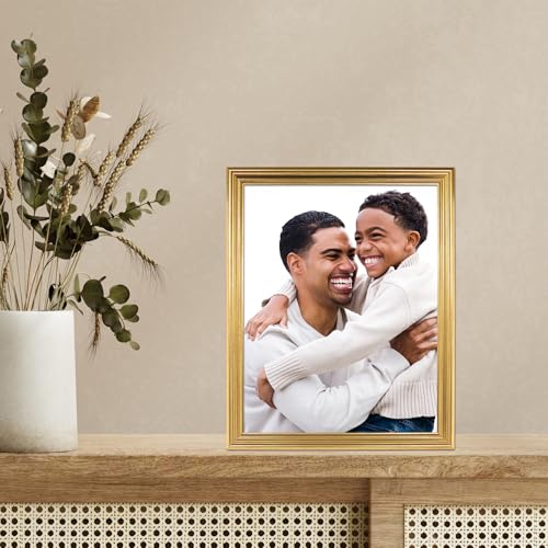 Image of Lawrence Frames 11x14 Sutter Burnished Gold Picture Frame (536211)