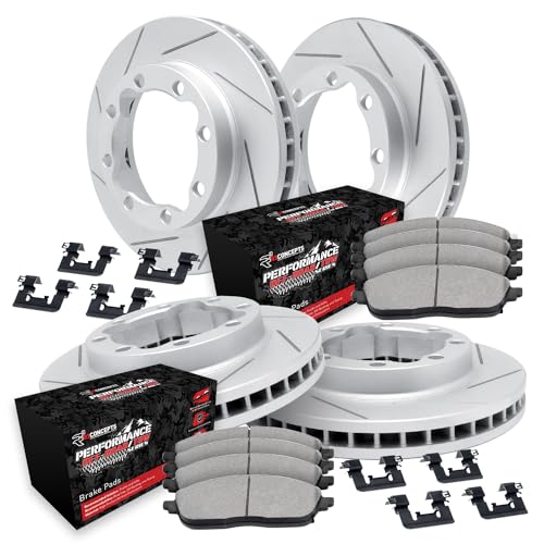 Image of R1 Concepts Front and Rear Brake Kit Fits 1999-2004 Ford F-250, F-350