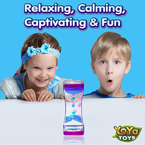 YoYa-Toys-Liquid-Motion-Bubbler-for-Kids-and-Adults-Hourglass-Liquid-Bubbler-or-Timer-for-Sensory-Play-Fidget-Toy-and-Stress-Management-Cool-Desk-Decor