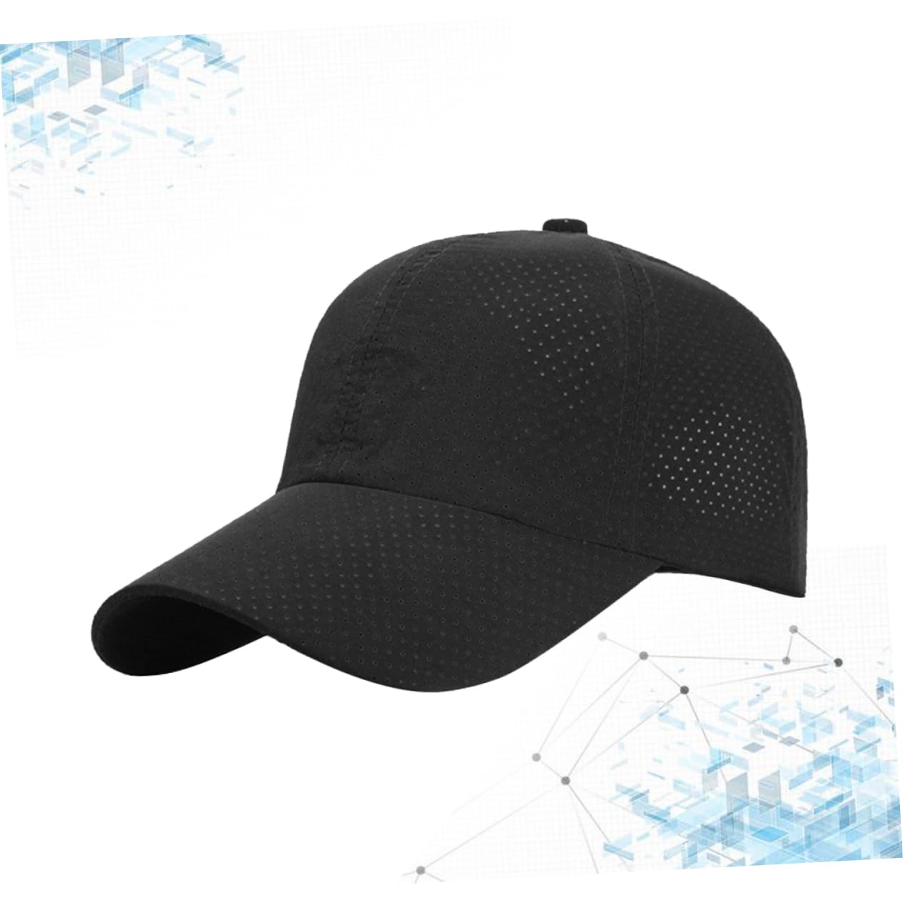 FOMIYES Béisbol para Protección Solar Sombrero Transpirable para Actividades Aire Color Negro