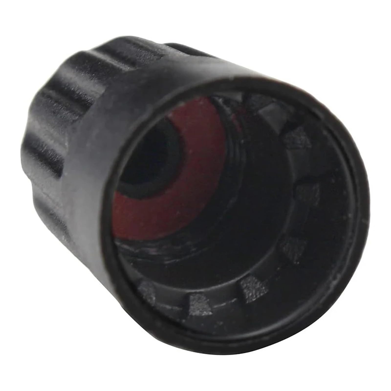 100 tappi antipolvere per valvole con guarnizione in gomma, in plastica nera, accessori per auto, moto, biciclette, camion