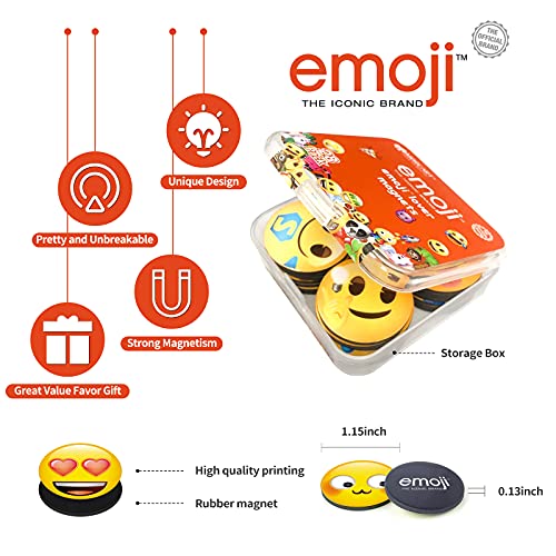 Imanes emoji decorativos redondos pack 28 unidades miniatura 3