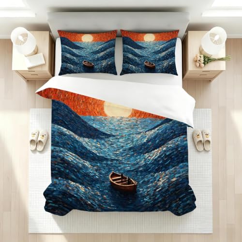 Housse de couette 160x200 fermeture éclair pratique