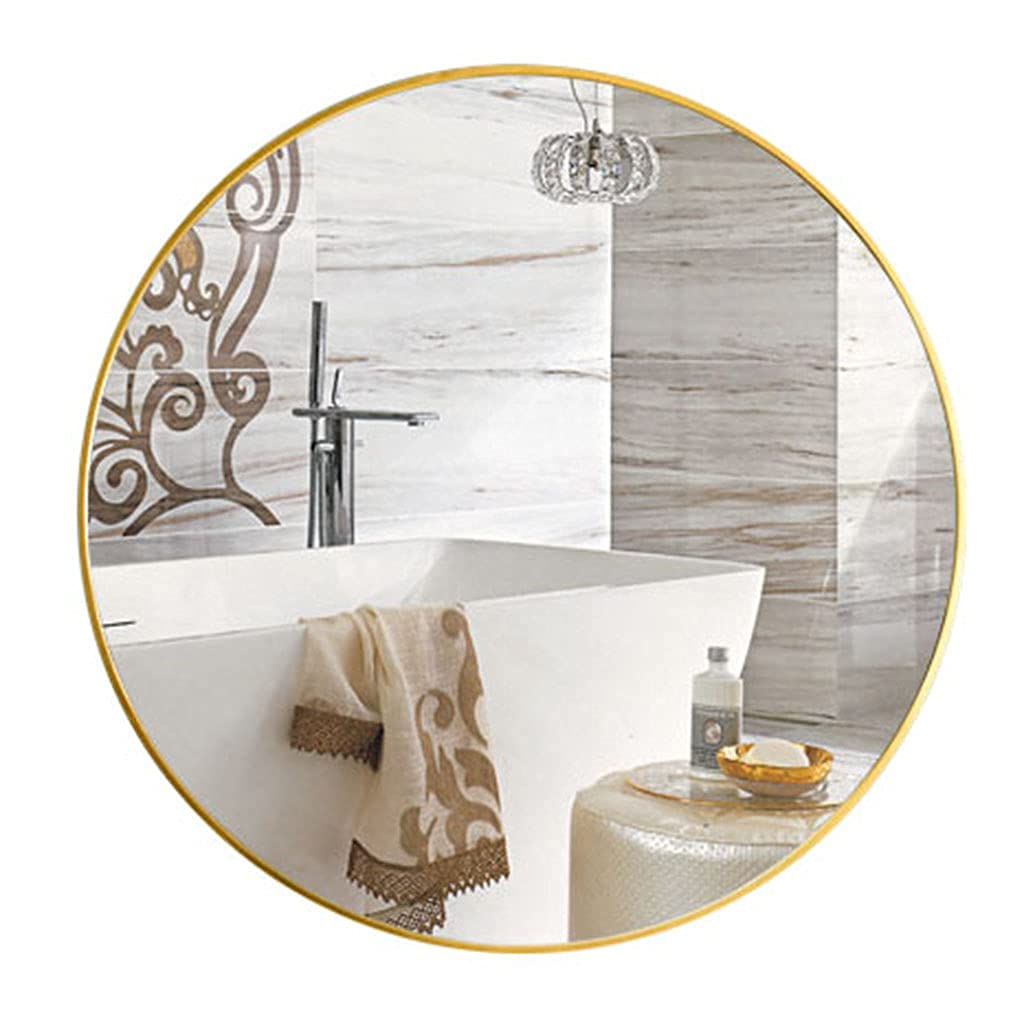 Miroir de salle de bain MU cadre métal doré 60cm aux finitions luxueuses et durabilité accrue