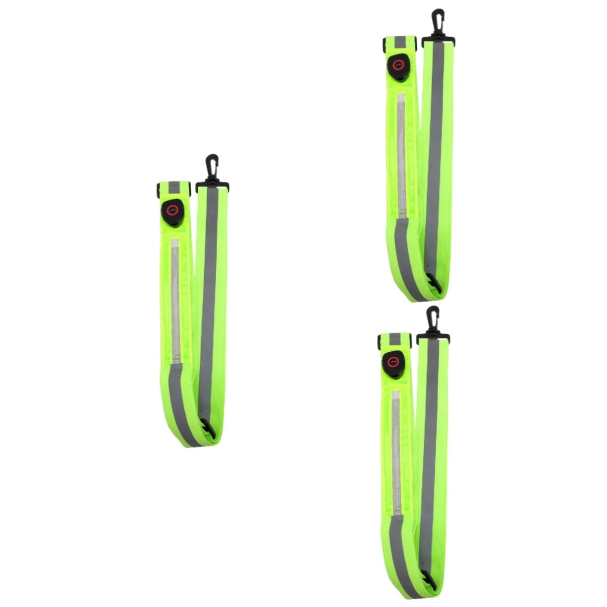 Toddmomy 3stücke Reflektierender Sicherheitslaufgurt Mit Led-licht Hochsichtbare Nachtlauf Und Radfahr-ausrüstung Für Optimale Und Leicht Verstellbar