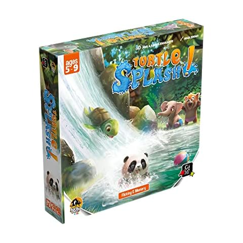 Lucky Duck Games Turtle Splash Board Game - Fun and Educational Family Board Game for Kids! Ages 5+, 2-4 Players, 15-20 Minute Playtime, Made Cover
