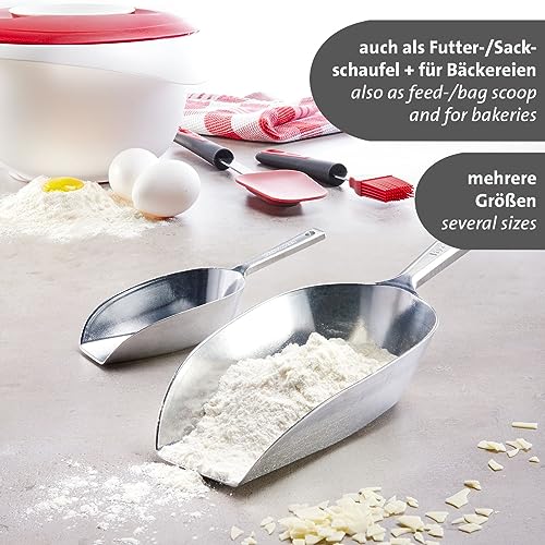 Westmark 2 Back-/Abwiege-/Abfüllschaufeln, Füllvolumen: je 37 ml (ca. 35 g Mehl), Aluminium, Hygia, Silber, 910122E3
