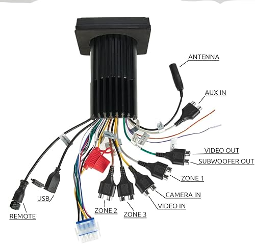 Miniatura 8 de NVX Estéreo marino estilo calibre VMPS35 con Bluetooth y una pantalla TFT ultra brillante a todo color de 3 pulgadas, perfecto para barcos, UTV y