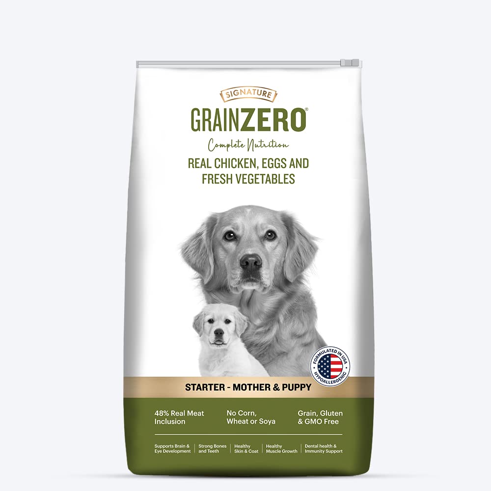 Signature Grain Zero Real Chicken, Egg and Vegetables Starter Dry Dog Food 12kg (B0BWNG1ZZ4) Amazon Price History, Amazon Price Tracker