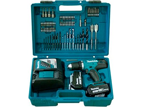 Makita DDF453SFX1 Perceuse visseuse + 2 batteries 18V 3Ah Li-ion + 74 accessoires + coffret