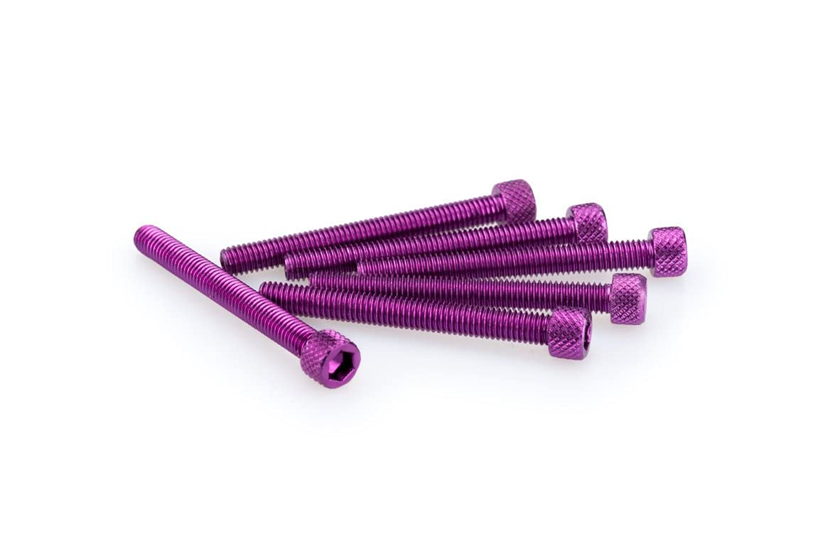 Puig 0446l Blister 6 Screws, M6, 55 mm, Lilac