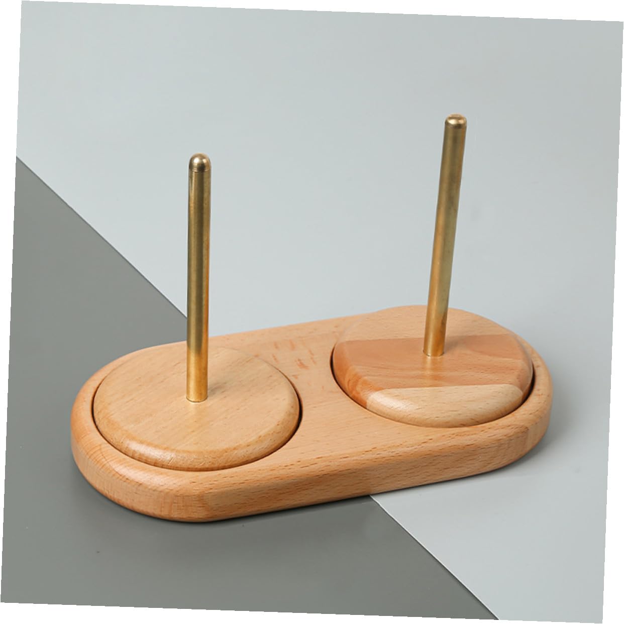 Operitacx Portafilo in Legno per Cucire Portarocchetto Organizer Filo Accessorio Maglieria per Uso Domestico