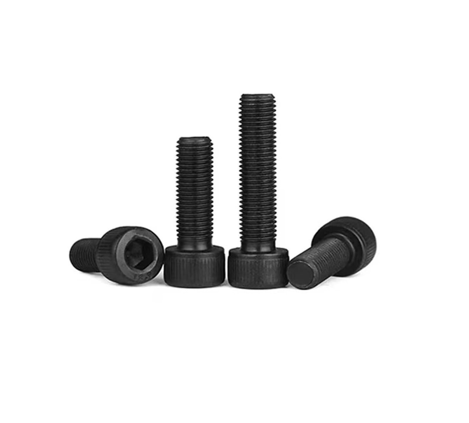 Vis à tête cylindrique à six pans creux boulon M7 M9 filetage fin DIN912 12.9 niveau acier(2PCS M9x1.25x25mm)
