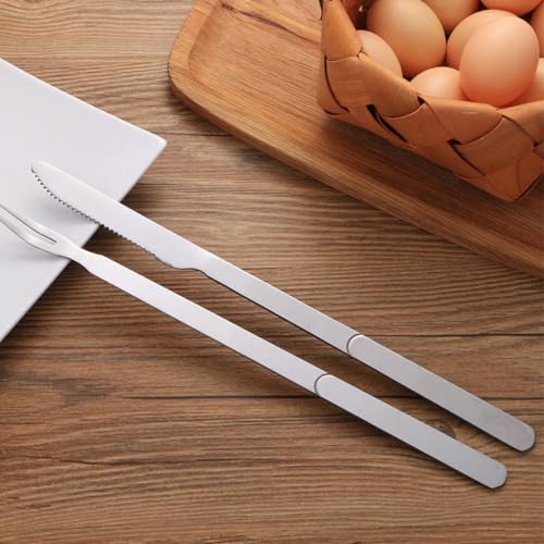 Set de tenedor y cortador para parrilla en acero inoxidable LIOOBO miniatura 6