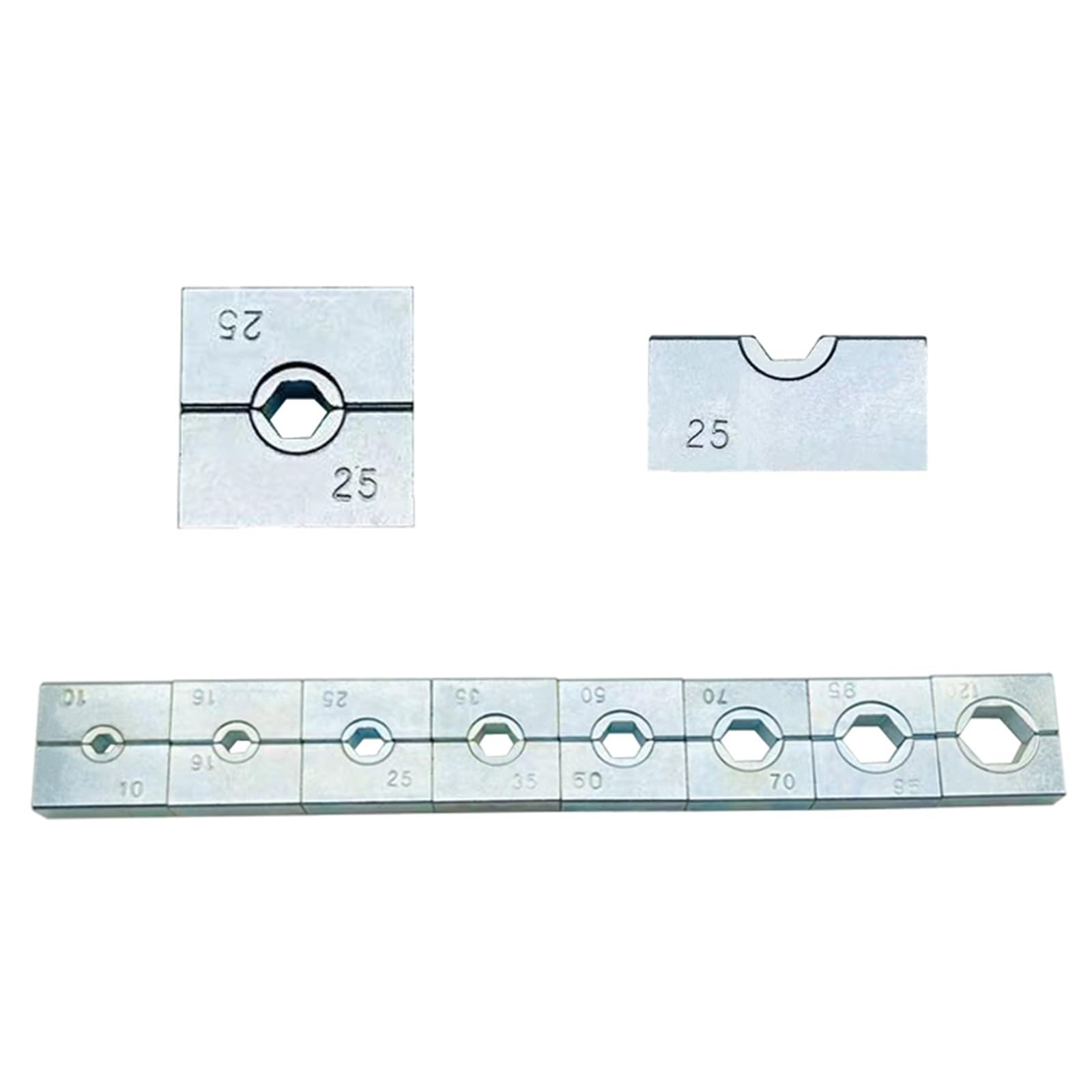 Generico YQK-120 Matrice for crimpatrice idraulica, 4-120 mm², Matrici for crimpatrice idraulica(10-120mm² Set)