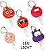 Produktbild alles-meine.de GmbH 10 Stück _ Schlüsselanhänger mit LED Licht -  lustige Figuren  - Taschenlampe für Tasche & Auto - Schlüsselhülle Lampe / Projektor - Licht / Leuchte - Schlü..