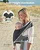Newborn Carrier, Cozy Baby Carrier, Ergonomic Cross-Back Wrap, Hands-Free with Supportive Comfort, Deep Grey #3