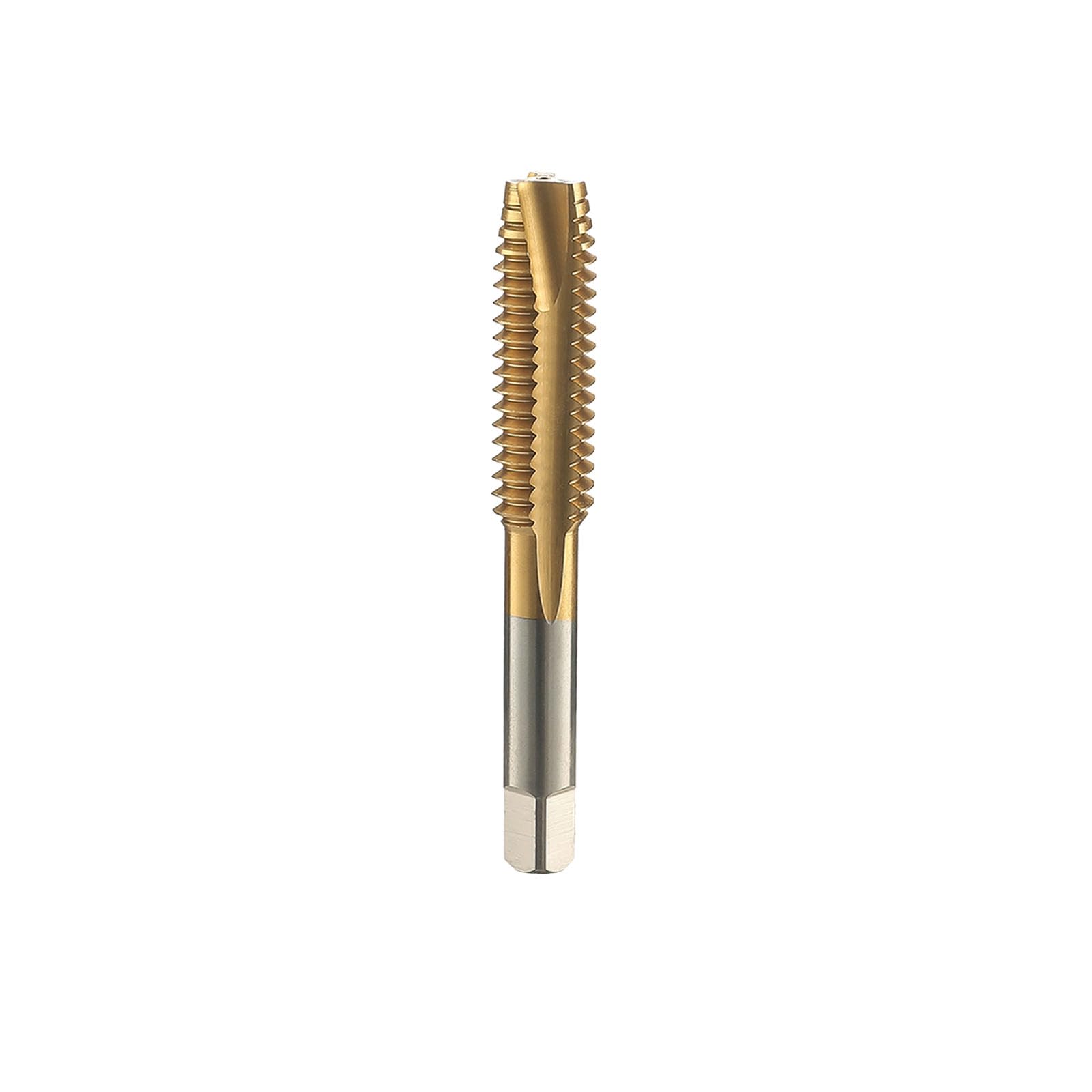 3/16-24 Spiral Point Thread Tap, High Speed Steel HSS 6542, Titanium Coated 6542 High Speed Steel Machine Taps Tapping Bit，DRINYOUNG (Spiral Point