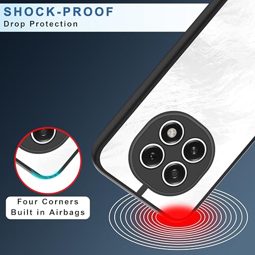 Image of CEDO Backcover for Oppo F29 Pro (5G) | Camera Protection Bump Shockproof Edge | Ultra Hybrid Transparent Acrylic Clear TPU+PC Hard Backcase Cover (Black)