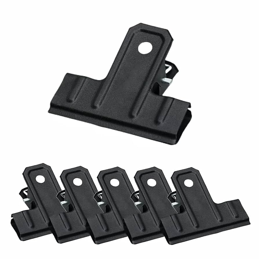 2 Pieces-Black Large Bull Clips Thickened, 3 Inch Long Metal Binder Paper Clip Clamps For Office Kitchen, Drawing Board, Art Crafts (77 Mm