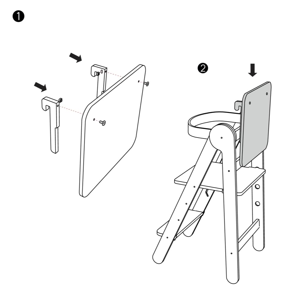 Mamatoyz - 08FBB - Lavagna cancellabile per bambini, accessorio torre montessoriana, lavagna a incastro in legno, legno di betulla, idea regalo