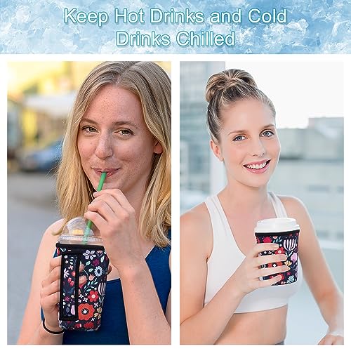 Image of Reusable Coffee Sleeve, Neoprene Sleeve, Fits 16-32oz Hot /Cold Cup