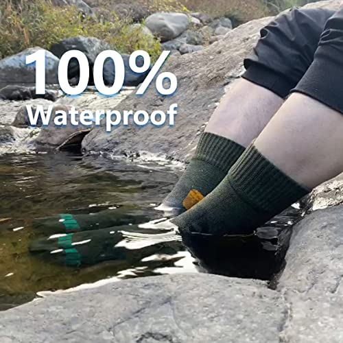 Image of Waterproof Socks Men Women Cushion Breathable Hiking Wading Skiing Outdoor Sport Crew Socks