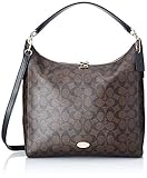 Coach Signature Celeste Convertible Hobo - Brown/Black