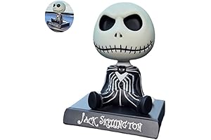White Skull Jack Skeleton Shaking Head Doll