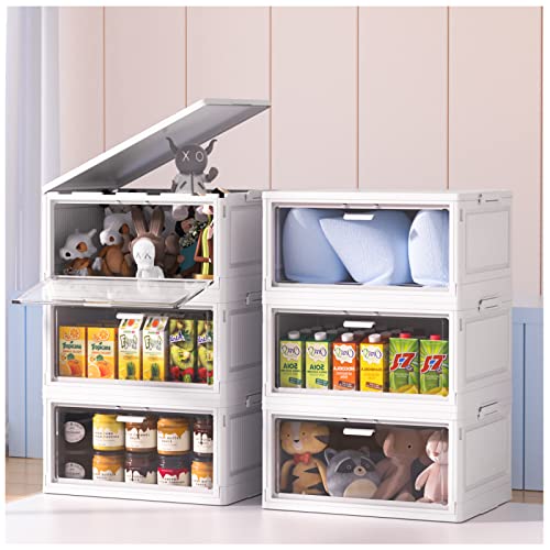 Ctsnslh 26Qt Organization And Storage Stackable Storage Bins With Lids Collapsible Plastic Closet Organizers And Storage Storage Organizer Large Storage Box Containers Without Wheels #TOP22