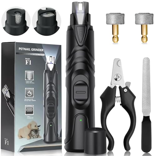 PQETBV Lima de Uñas con Luz LED para Perros