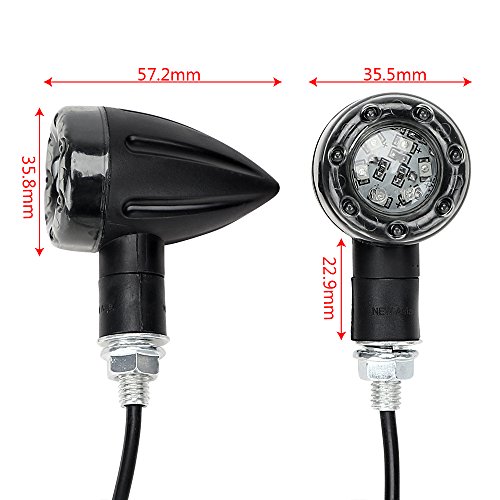 SFONIA 4pcs Indicatori di Direzione Moto 13LED 12V...