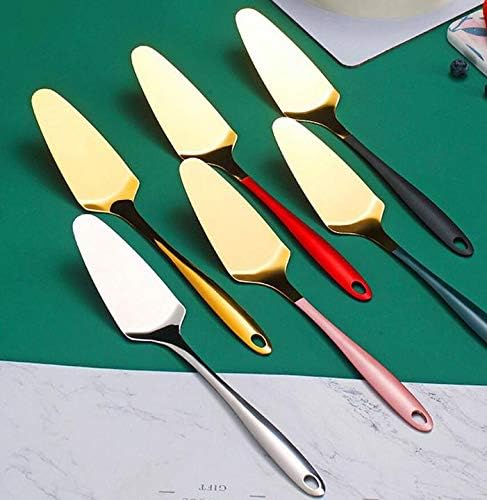 5 x Stainless Steel Cake Server Pie Holder Triangular Spatula - Silver