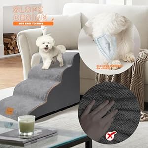 Topmart-Dog-Stairs-for-Small-Dogs-4-Step-197H-Dog-Steps-for-High-Beds-Couches-with-All-Round-Waterproof-Cover-Non-Slip-Sturdy-Dog-Ramp-for-Old-Cats-Injured-Pet - Cucciolini Doodles Topmart-Dog-Stairs-for-Small-Dogs-4-Step-197H-Dog-Steps-for-High-Beds-Couches-with-All-Round-Waterproof-Cover-Non-Slip-Sturdy-Dog-Ramp-for-Old-Cats-Injured-Pet