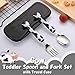 Toddler Utensils Kids Spoon and Fork Set 18/8 Stainless Steel Silverware BPA Free Cute Cow Child Flatware with Travel Case for Age 3+