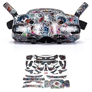 WRAPGRADE Folie Aufkleber für DJI Goggles 3 (Metal Sticker bomb)