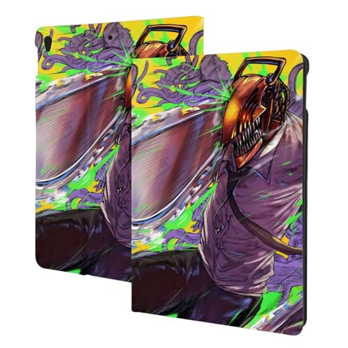 Compatible with チェンソーマン iPad Pro ケース 2024 11インチ(最新型) iPad Pro 11インチ ケース タブレットケース Ipad pro タブレット ケース 第5世代 PUレザー 二つ折スタンド 角度調整 横置きス