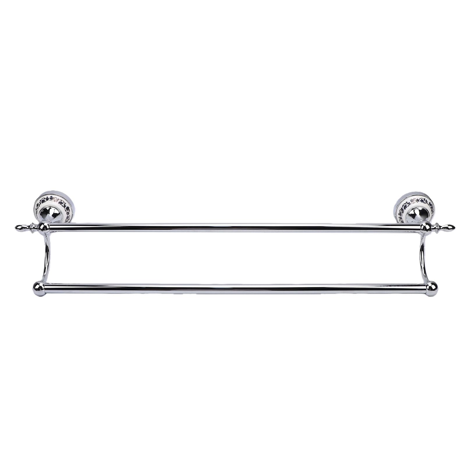 Jeffergarden Soporte de Toalla Doble Montaje en Pared, Cerámica Azul y